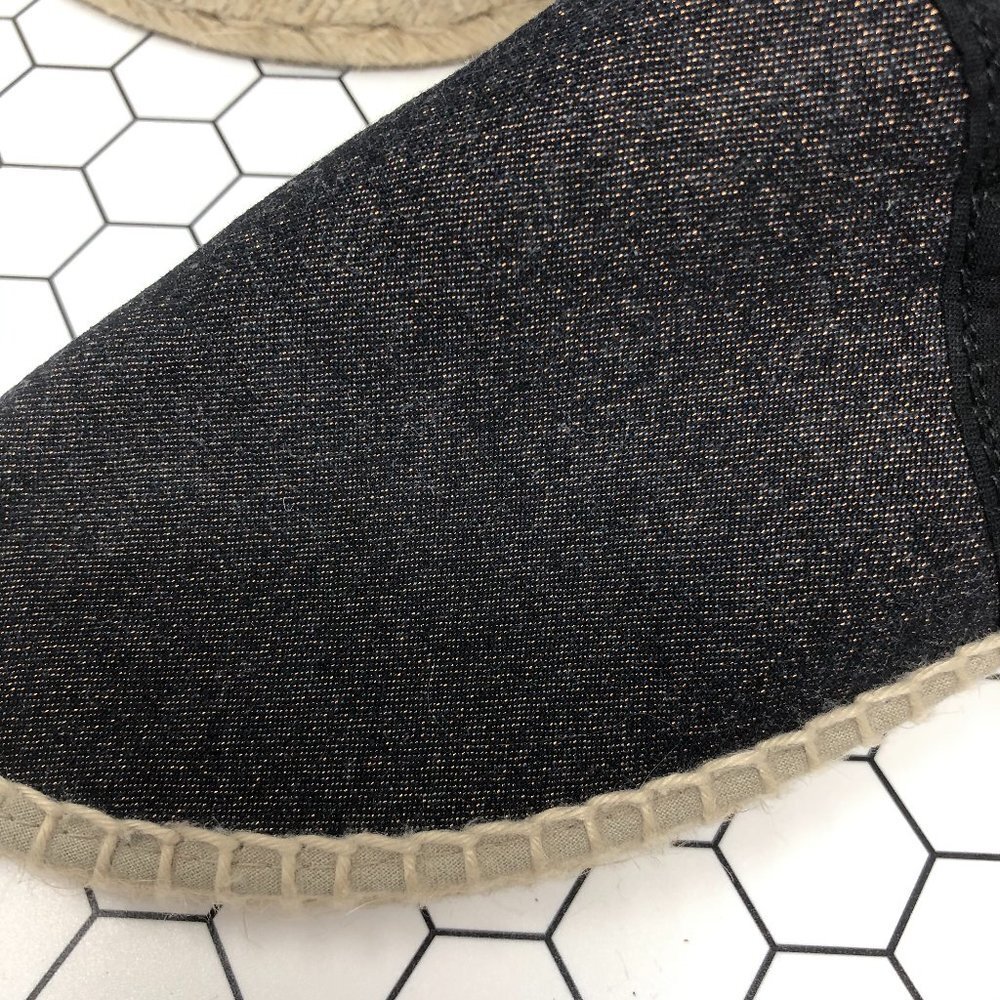Picon Sling back Espadrilles Denim Blue Gold 8 - Picture 5 of 9